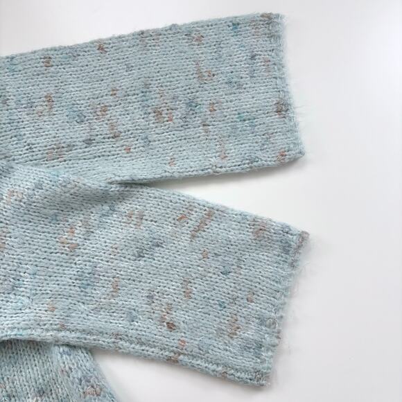 Urban Outfitters BDG Ryleigh Chunky Knit Pullover V-Neck Sweater Blue Size Large - Picture 5 of 11